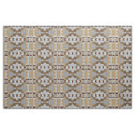 Taupe Beige Tan Dark Brown Gray Ethnic Look Fabric