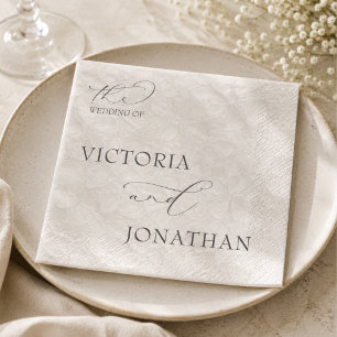 Taupe & Black Simple Elegant  Napkins