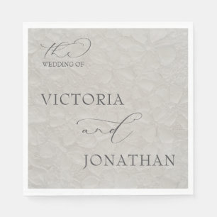 Taupe & Black Simple Elegant  Napkins