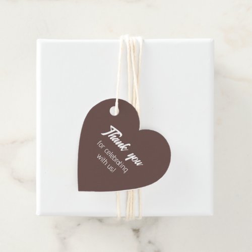 Taupe Bride Squad Thank You Favor Tags