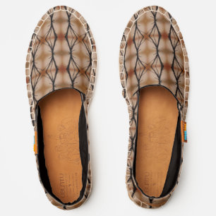 Taupe Brown and Black Espadrilles