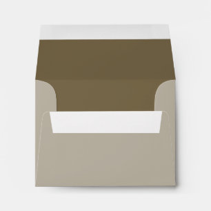 Taupe Brown Color Background Customizable Envelope