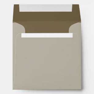 Taupe Brown Color Background Customizable Envelope