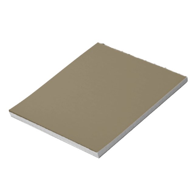 Taupe Brown Color Background Customizable Notepad (Rotated)