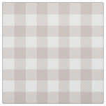 Taupe Buffalo Plaid Fabric