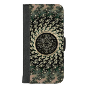 Taupe Celtic Fractal Wallet Phone Case