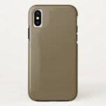 Taupe Coffee Color Decor Background Customizable iPhone XS Case<br><div class="desc">This custom product is available in a solid taupe coffee color decor for yourself or as a gift sure to make an impression in all occasions. Click on the "Customize it!" button or link you find on this product page to reveal a set of user friendly designing tools to customize...</div>