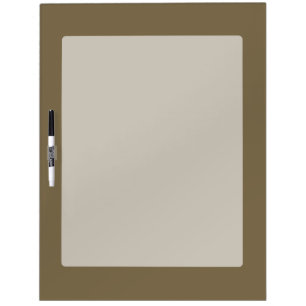 Taupe Coffee Color Decor Customizable Dry Erase Board