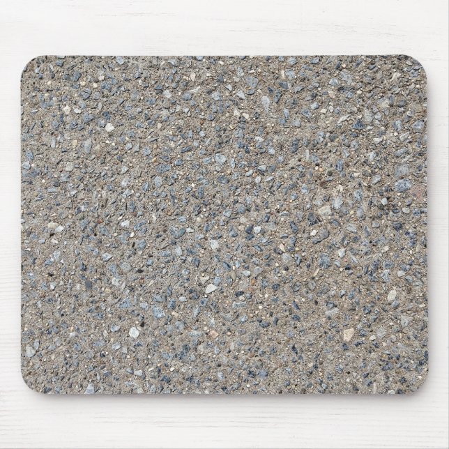 Taupe Concrete Cement Blue Aggregate Sidewalk Mouse Pad (Front)