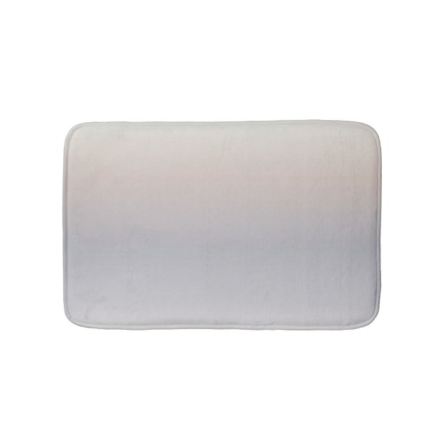 Taupe Cream Gradient Modern Minimalist Bathroom Mat (Front)