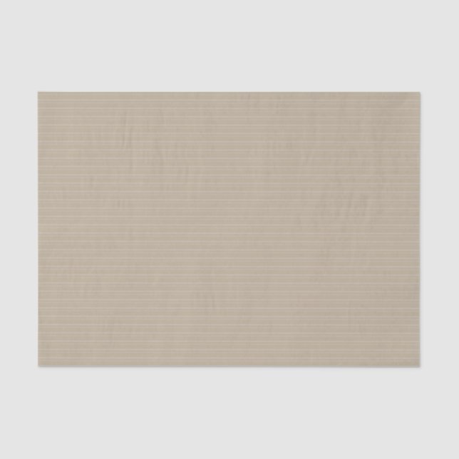 Taupe Faint Pin Stripe Tissue Paper (Front)