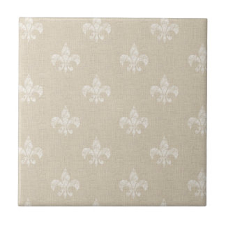 Fleur De Lis Ceramic Tiles Zazzle Taupe Fleur De Lis Ceramic Tile