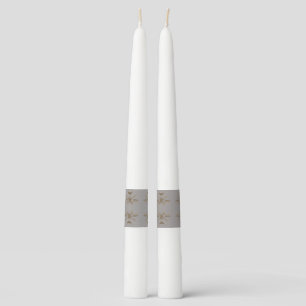 Taupe funeral memorial taper candle