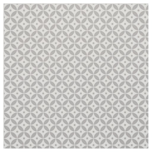 Taupe Geometric Circles Pattern Shippo. Coastal Fabric