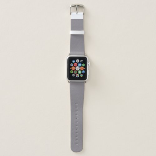 Taupe Gray Solid Color Apple Watch Band