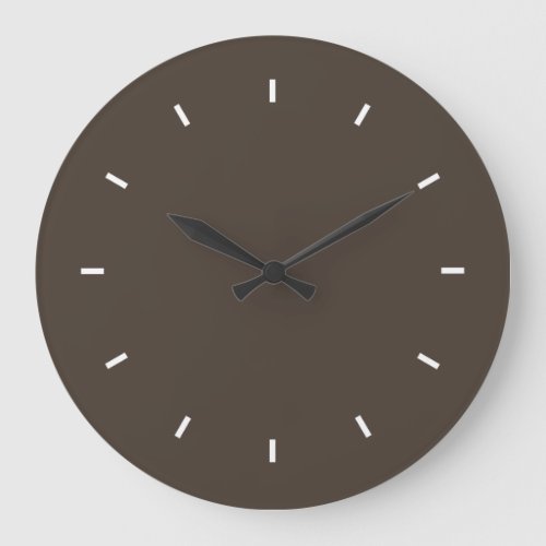Taupe High Quality Color Matched Large Clock