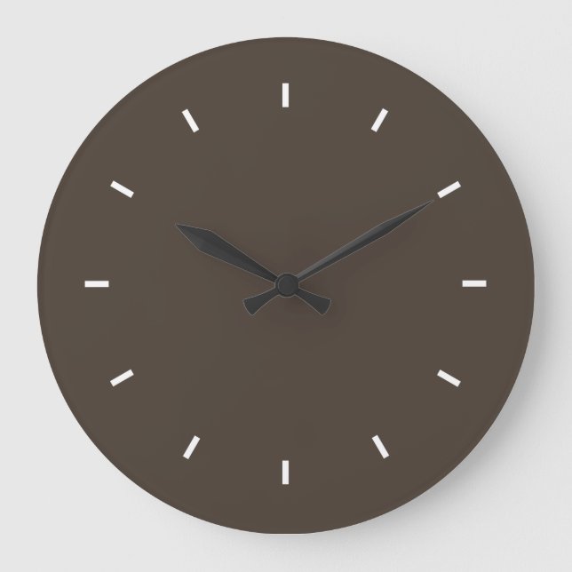 Taupe High Quality Color Matched Large Clock (Front)