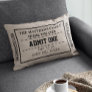 Taupe Home Theater Personalized Movie Ticket Lumbar Pillow