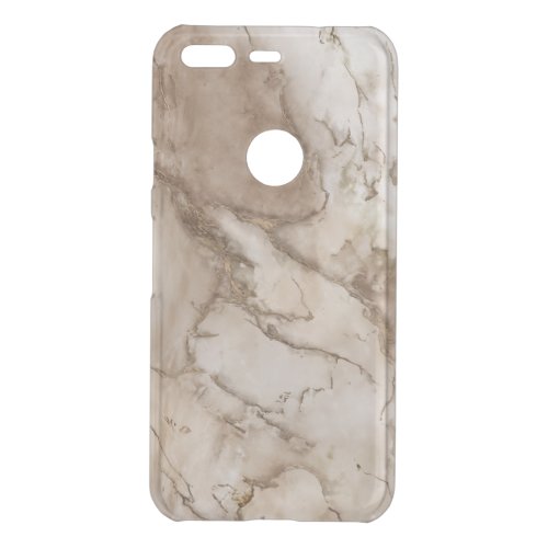 Taupe marble and gold abstract uncommon google pixel case