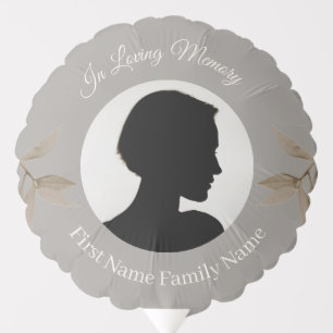 Taupe memorial  balloon