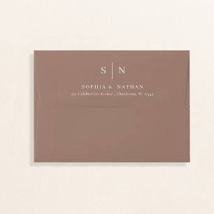 Taupe   Minimal and Chic Wedding Envelope