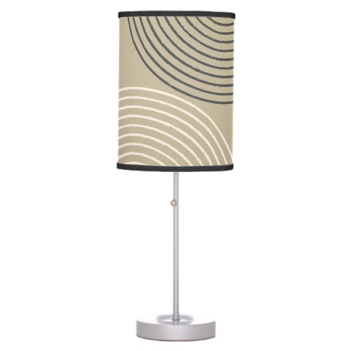 Taupe Neutral Minimalist Table Lamp