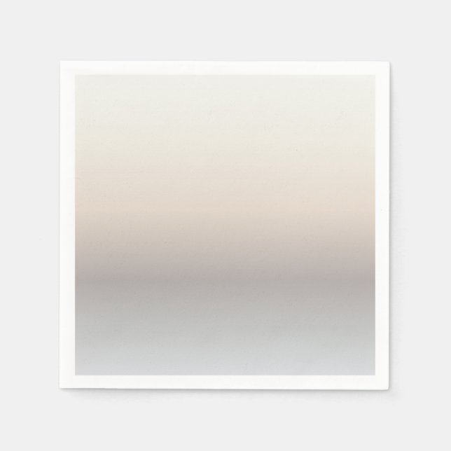 Taupe Pastel Gradient Napkins (Front)