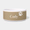 Taupe | Personalized Dog Dish