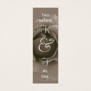 TAUPE & Purple Wedding Favor Tag Card Template