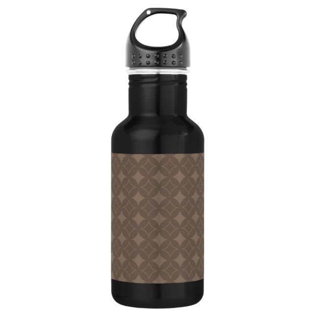 Taupe shippo stainless steel water bottle (Front)
