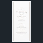 Taupe Simple Typography Formal Wedding Program<br><div class="desc">Add a personal touch to your wedding with our customizable wedding programs, featuring simple taupe typography and elegant calligraphy. These programs are perfect for sharing your ceremony details, from the schedule to your wedding party, all while keeping things stylish and easy to read. The mix of modern taupe typography and...</div>