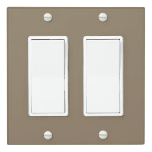 Taupe Solid Color Light Switch Cover