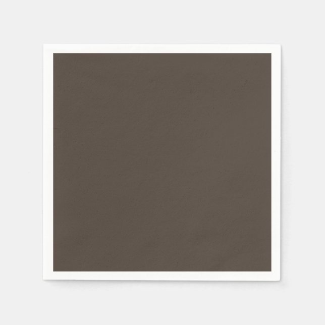 Taupe Standard Cocktail Paper Napkin (Front)