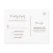 Taupe String Lights Wedding RSVP Postcard