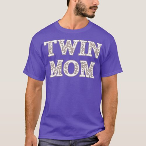 Taupe Twin Mom T_Shirt