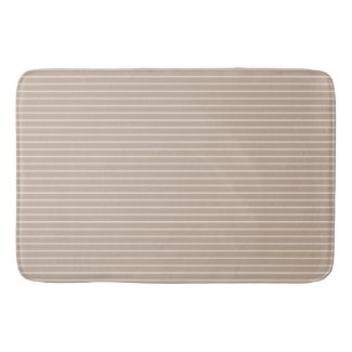 Taupe with Peach Thin Stripes