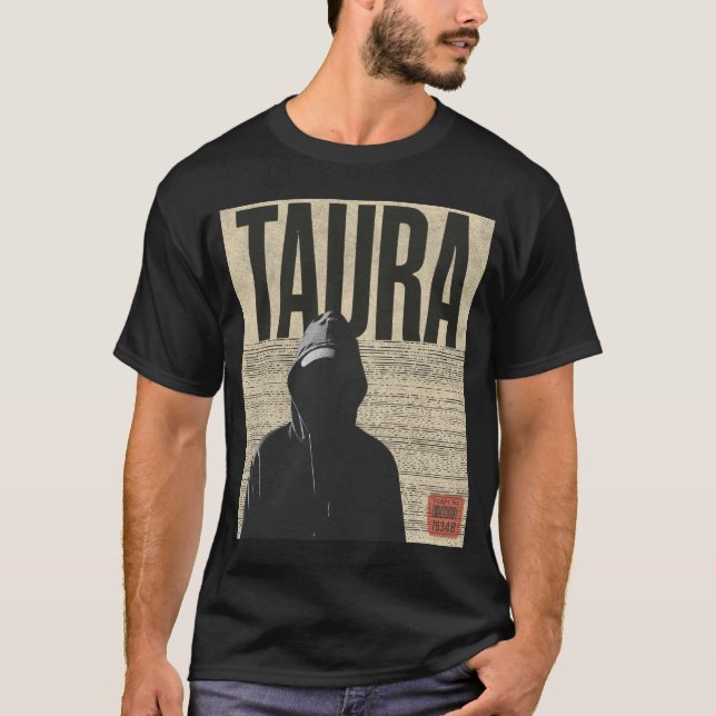 TAURA Shadow Edition – Urban Streetwear T-Shirt (Front)