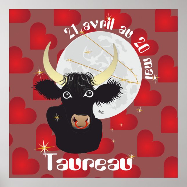 Taureau 21 avril au 20 mai Posters (Front)