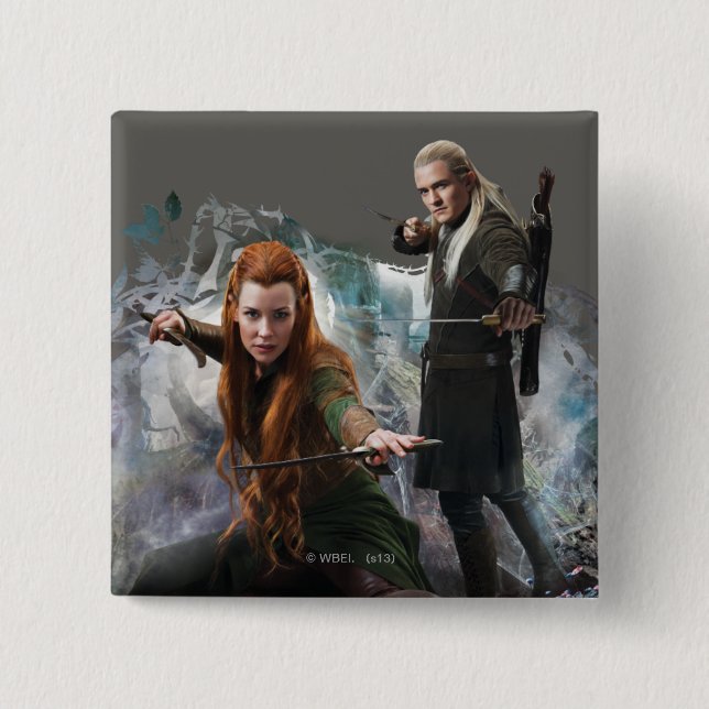 TAURIEL™ and LEGOLAS GREENLEAF™ Graphic Button (Front)