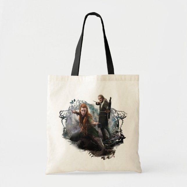 TAURIEL™ and LEGOLAS GREENLEAF™ Graphic Tote Bag (Front)