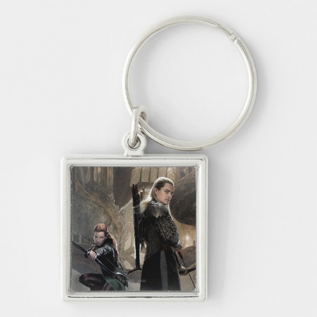 TAURIEL™ And LEGOLAS GREENLEAF™ Movie Poster 2 Keychain (Front)