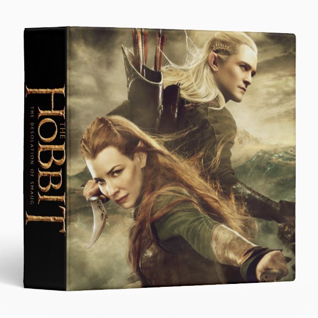 TAURIEL™ And LEGOLAS GREENLEAF™ Movie Poster 3 3 Ring Binder (Front/Spine)