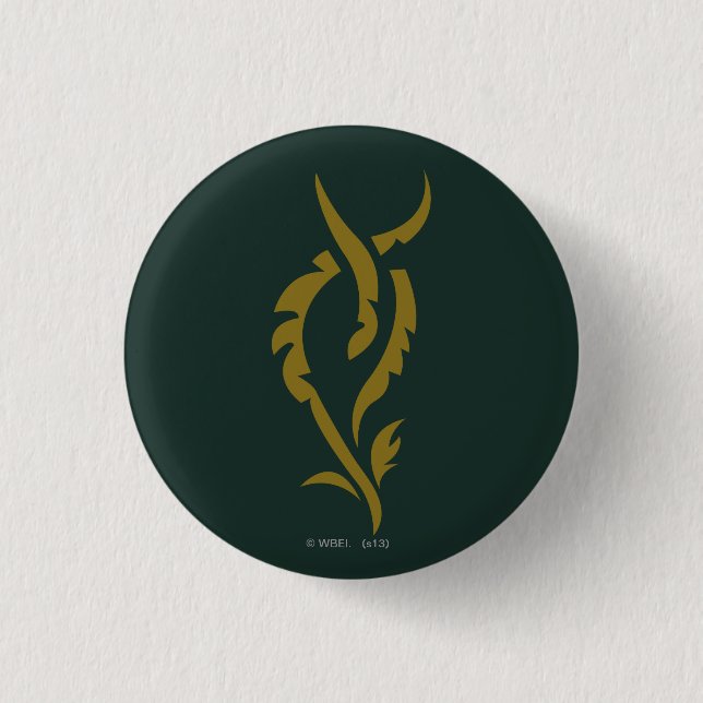 TAURIEL™ Floral Symbol Pinback Button (Front)