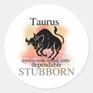 Taurus About You Classic Round Sticker