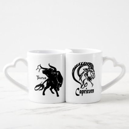 Taurus and Capricorn Zodiac Pair Coffee