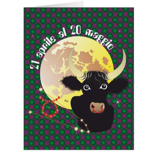 Taurus April 21 to May 20 Greeting Cards (Front)