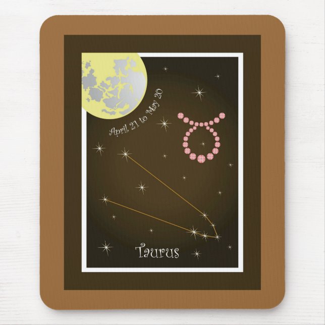 Taurus April 21 to May 20 Mauspad Mouse Pad (Front)