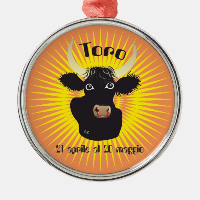 Taurus April 21 to May 20 Ornament (Front)