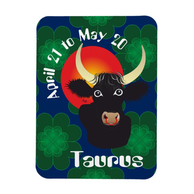 Taurus April 21 to May 20 Premium Flexi Magnet (Vertical)