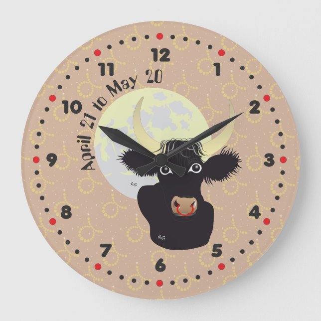 Taurus April 21 to May 20 Wall Clocks (Front)